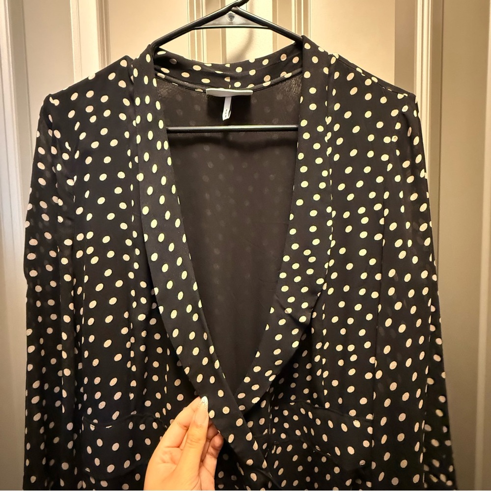 Ganni polka dot wrap Dress - Picture 3 of 6